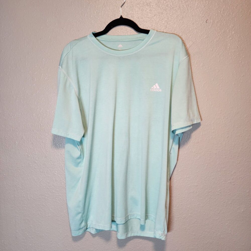 Adidas Golf Mens XL Mint Green Short Sleeve Performance T Shirt Performance Tee